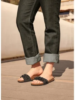 billowy Clogs & Pantoletten^Leder-Pantoletten in Schwarz