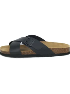 BABUNKERS Family Hausschuhe|Sandalen & Pantoletten^Leder-Pantoletten in Schwarz
