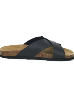 BABUNKERS Family Hausschuhe|Sandalen & Pantoletten^Leder-Pantoletten in Schwarz