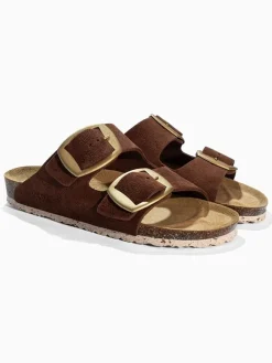 BACKSUN Clogs & Pantoletten^Leder-Pantoletten "Londrina" in Hellbraun
