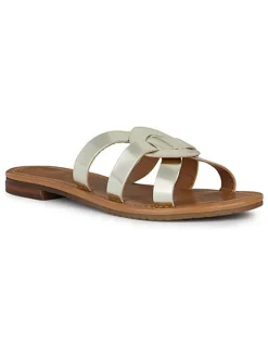 Geox Clogs & Pantoletten^Leder-Pantoletten "Sozy" in Gold