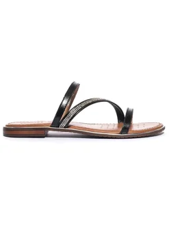 Leder-Pantoletten "Sozy Plus" in Schwarz>Geox Hot