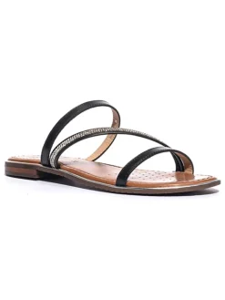 Leder-Pantoletten "Sozy Plus" in Schwarz>Geox Hot