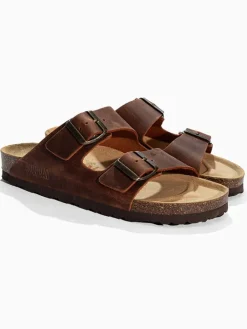 Sunbay Clogs & Pantoletten^Leder-Pantoletten "Trefle" in Braun