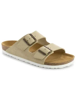 Leder-Pantoletten "Trefle" in Beige>Sunbay Outlet