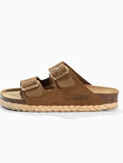 Sunbay Clogs & Pantoletten^Leder-Pantoletten 