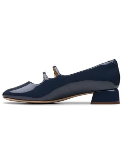 Leder-Pumps "Daiss 30 Shine" in Dunkelblau>Clarks Online