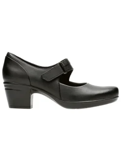 Clarks Pumps^Leder-Pumps "Emslie Lulin" in Schwarz