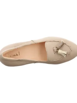 Leder-Pumps in Beige><noscript><img width=
