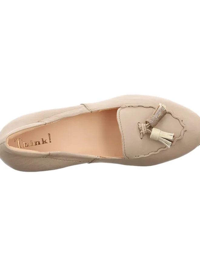 Leder-Pumps in Beige>Think! Best