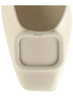 Leder-Pumps in Creme><noscript><img width=