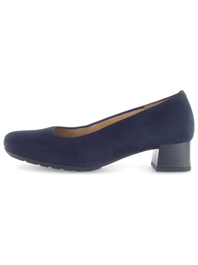 Leder-Pumps in Dunkelblau>Gabor