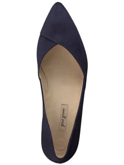 Paul Green Pumps^Leder-Pumps in Dunkelblau