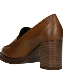 Leder-Pumps in Hellbraun><noscript><img width=