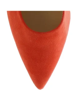 Leder-Pumps in Rot><noscript><img width=