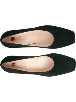 Leder-Pumps in Schwarz><noscript><img width=