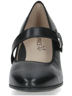 Leder-Pumps in Schwarz><noscript><img width=