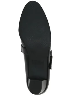 Leder-Pumps in Schwarz><noscript><img width=