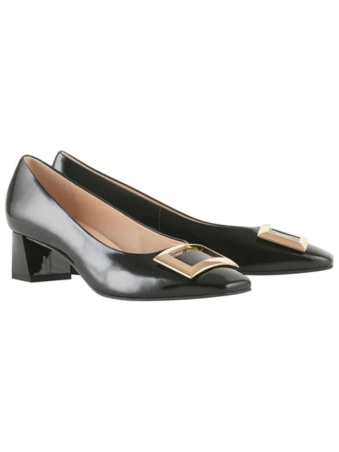 Leder-Pumps in Schwarz>Högl Discount