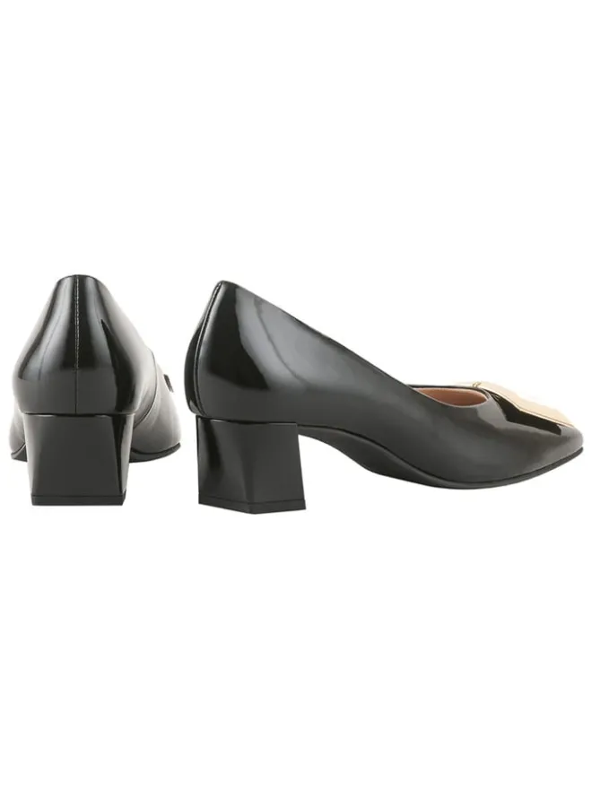 Leder-Pumps in Schwarz>Högl Discount