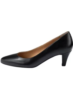 Leder-Pumps in Schwarz><noscript><img width=