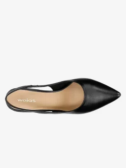 Leder-Pumps in Schwarz><noscript><img width=