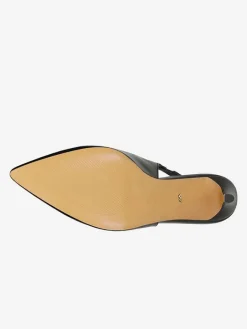 Leder-Pumps in Schwarz><noscript><img width=