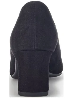 Leder-Pumps in Schwarz><noscript><img width=