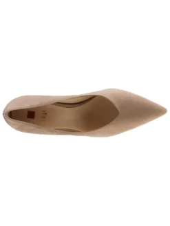 Leder-Pumps in Taupe><noscript><img width=