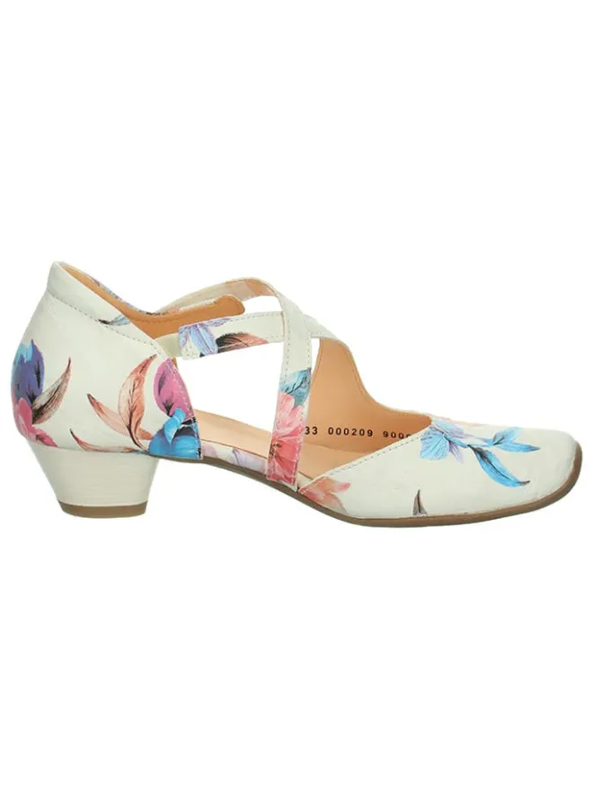 Think! Pumps^Leder-Pumps in Weiß/ Bunt