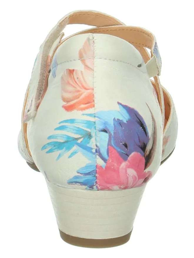 Think! Pumps^Leder-Pumps in Weiß/ Bunt