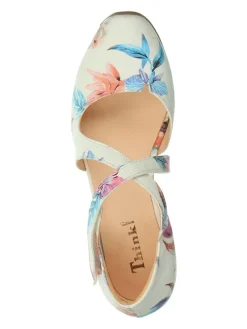 Think! Pumps^Leder-Pumps in Weiß/ Bunt