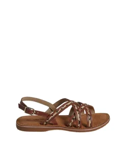 vertbaudet Sandalen·Sandalen^Leder-Sandale "Croise" in Braun
