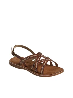 vertbaudet Sandalen·Sandalen^Leder-Sandale "Croise" in Braun