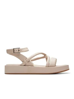 Leder-Sandalen "Alda Cross" in Rosa>Clarks Clearance