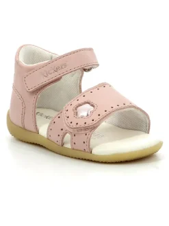 Kickers Sandalen^Leder-Sandalen "Bigkratch" in Rosa