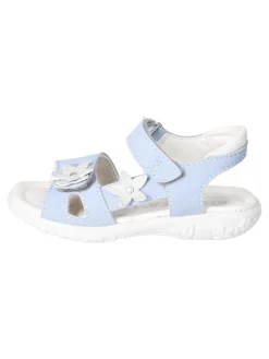 Leder-Sandalen "Carola" in Hellblau/ Weiß>Ricosta Best