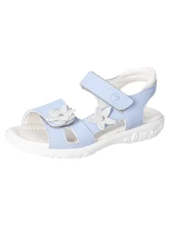 Leder-Sandalen "Carola" in Hellblau/ Weiß>Ricosta Best