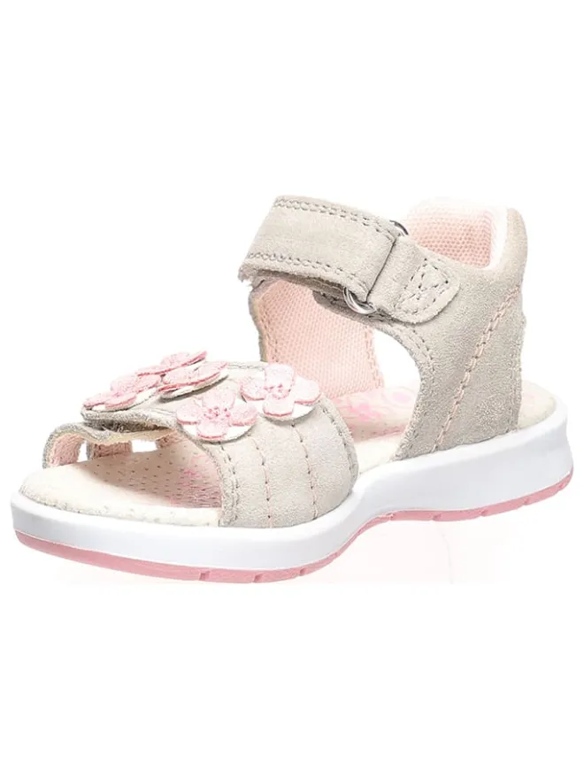 Lurchi Sandalen·Sandalen^Leder-Sandalen "Diana" in Grau/ Rosa