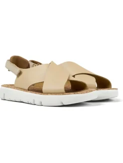Camper Sandalen^Leder-Sandalen in Beige