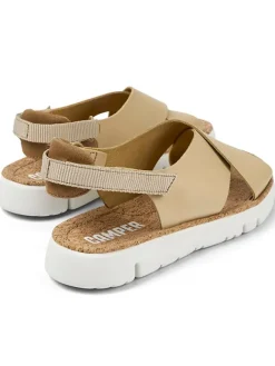Camper Sandalen^Leder-Sandalen in Beige