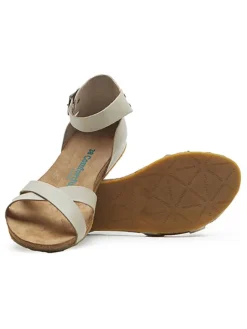Comfortfusse Sandalen^Leder-Sandalen in Beige