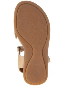 POM POM Sandalen·Sandalen^Leder-Sandalen in Beige