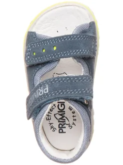 Leder-Sandalen in Blau><noscript><img width=