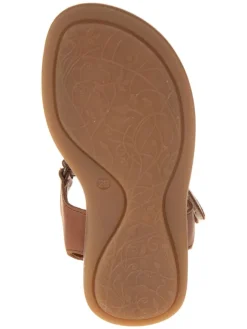 Leder-Sandalen in Braun><noscript><img width=