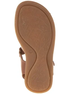 POM POM Sandalen·Sandalen^Leder-Sandalen in Braun