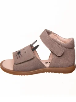 Leder-Sandalen in Braun>kmins Online