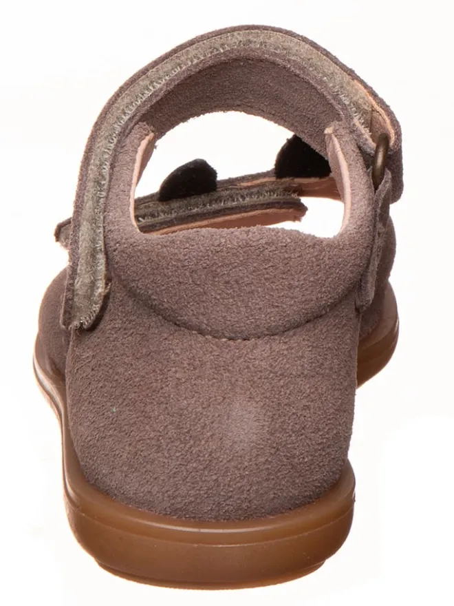 Leder-Sandalen in Braun>kmins Online