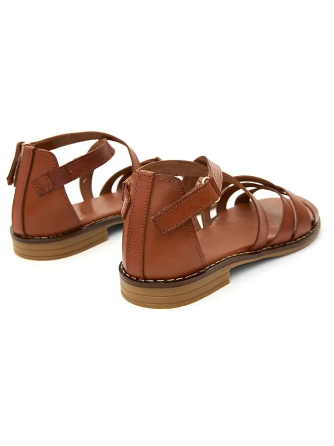Leder-Sandalen in Braun>CLKA Clearance