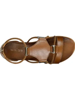 Wojas Sandalen^Leder-Sandalen in Braun
